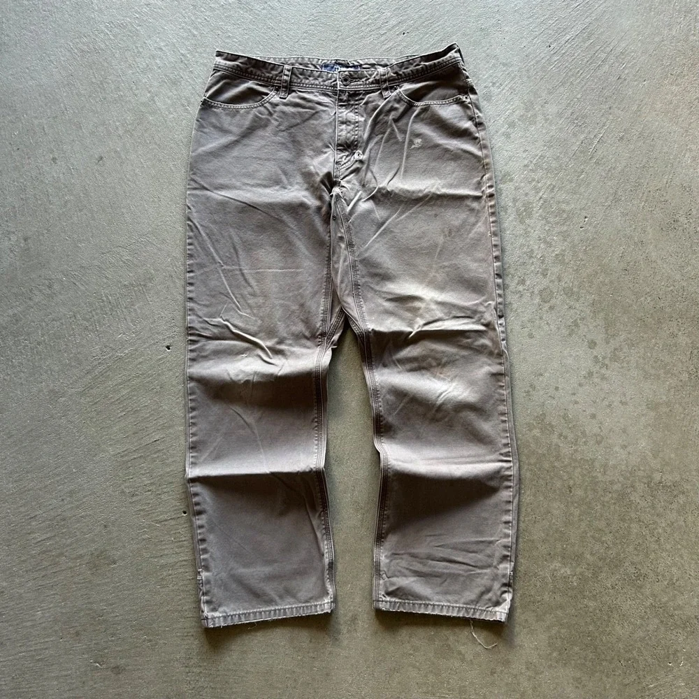 Vintage The North Face Pants Mens 34 Gray Heavyweight Canvas Hiking Distressed